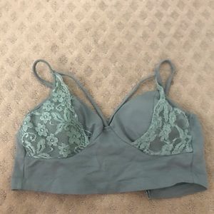 Charlotte Russe green crop top